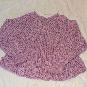 Free People Lavender Knit Sweater